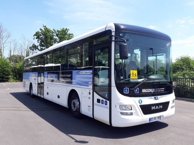 Transport urbain de la ville de Douarnenez avec le réseau TUD’bus