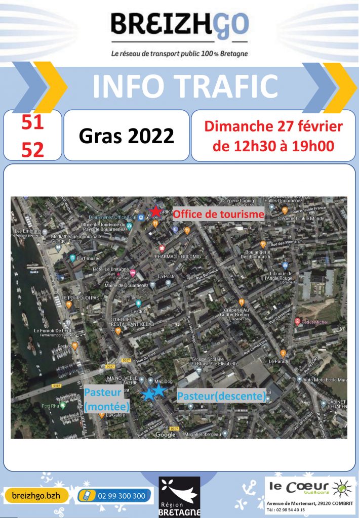 Gras Douarnenez 2022, ligne 51 et 52 - Le Coeur Bus & Cars