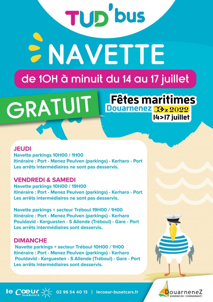 Fêtes Maritimes Douarnenez navettes gratuites