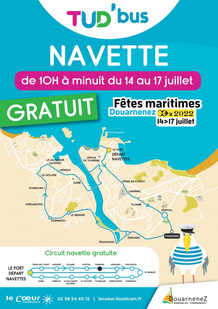 Fêtes Maritimes Douarnenez navettes gratuites