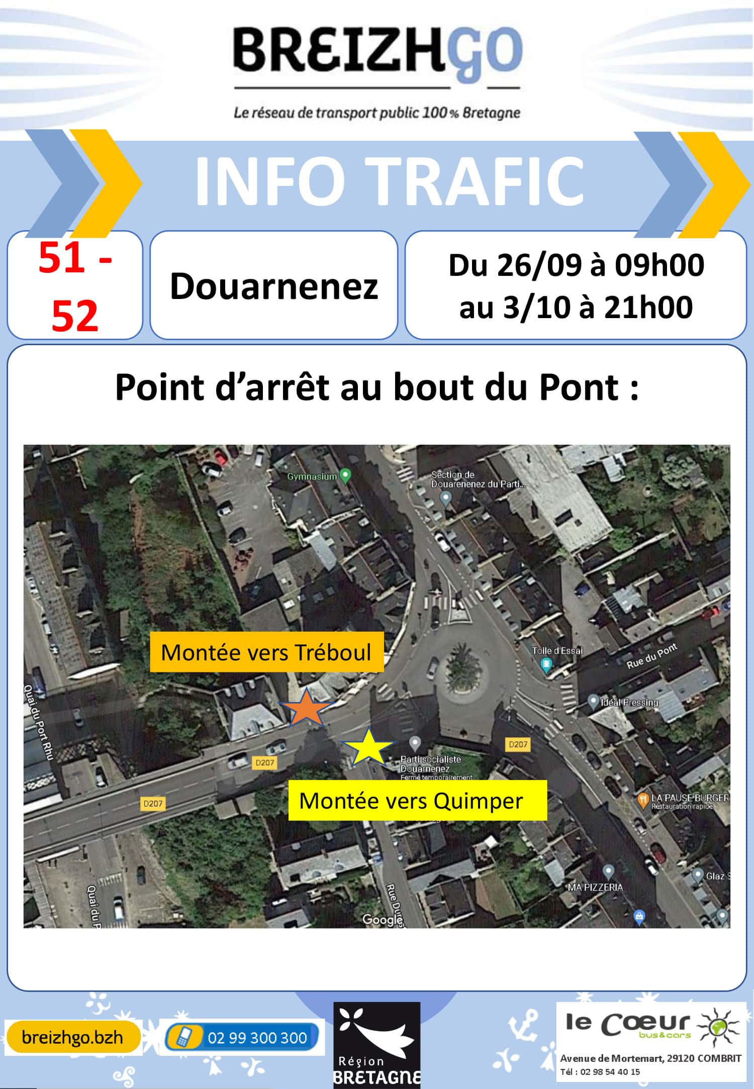 Ligne 51 & 52 Foire St Michel Douarnenez Le Coeur Bus & Cars Ligne 51 & 52 Foire St Michel Douarnenez Le Coeur Bus & Cars