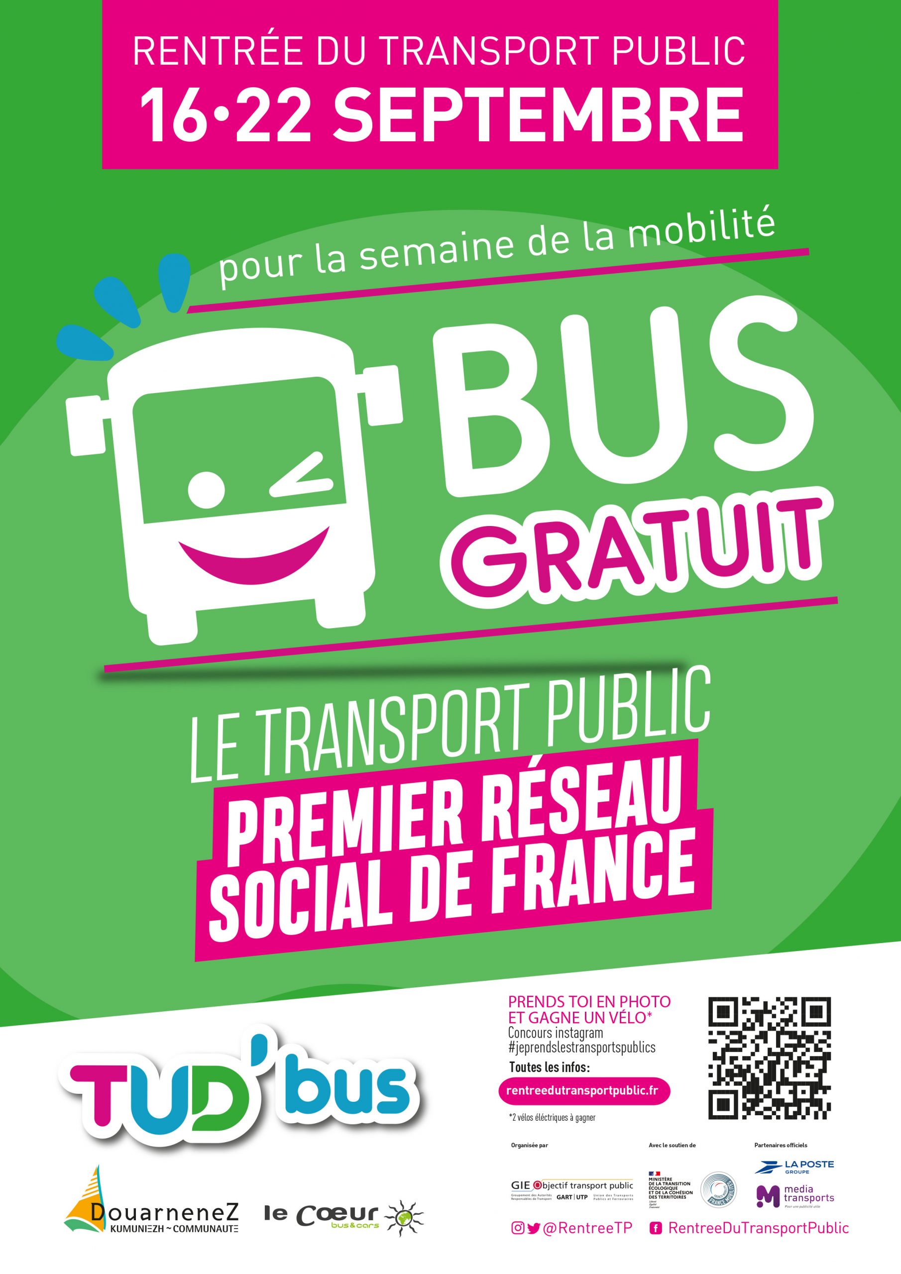 Bus GRATUIT : Semaine de la mobilité Douarnenez - Le Coeur Bus & Cars