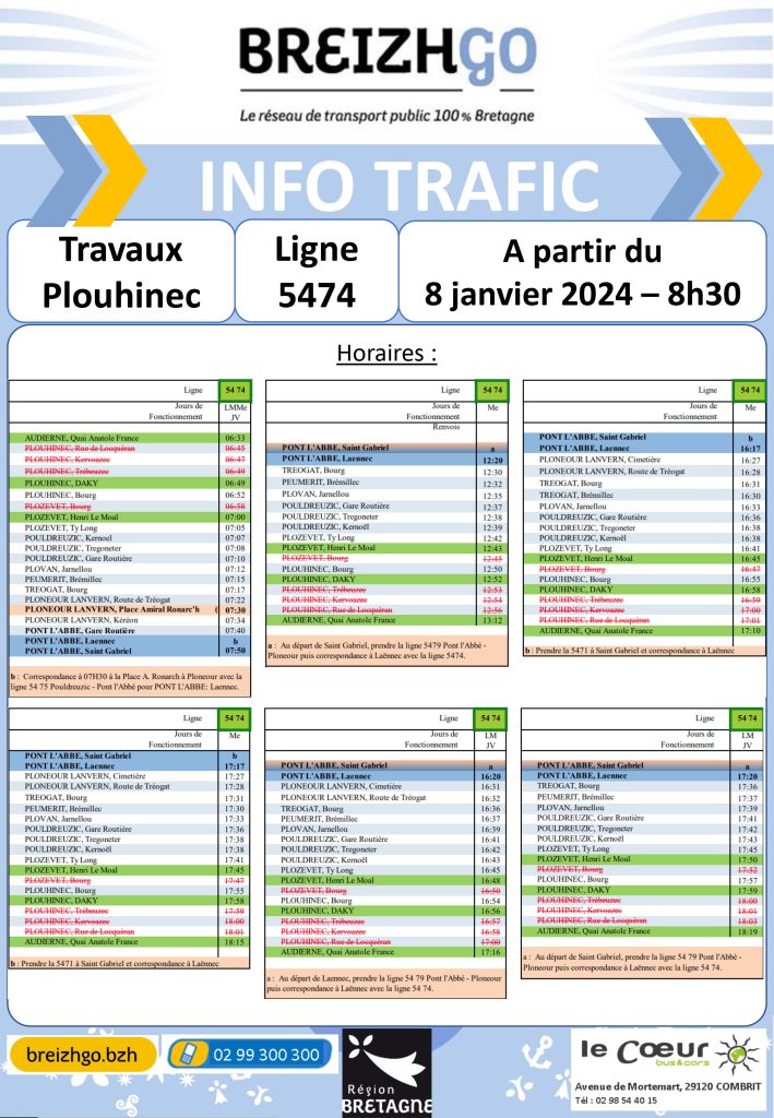 horaires breizhgo